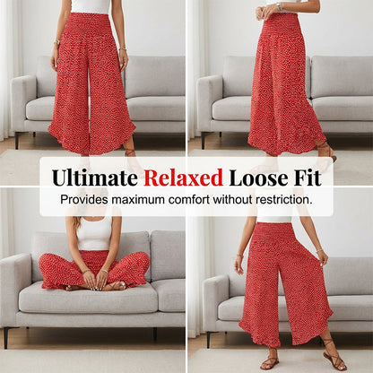 💖50% OFF🌺Women’s Flowy High Waist Wide-Leg Pants – Slimming, Comfy & Chic
