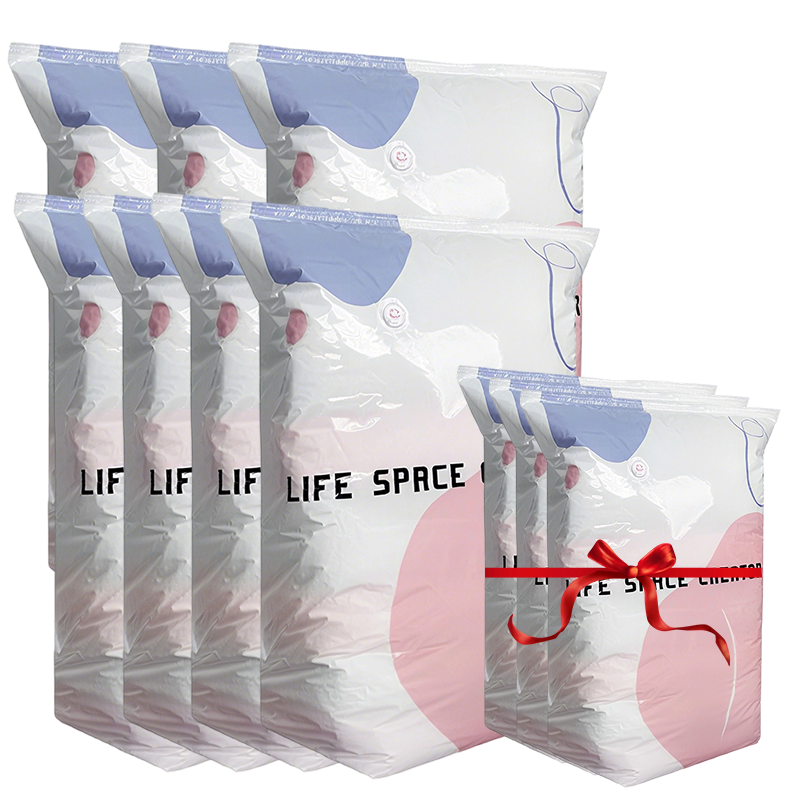 ⏰⌛Buy 5 Get 5 Free🧳No‑Pump Vacuum Storage Bags – Press & Seal, No Pump Needed. Saves 80% Space, Keeps Clothes Dry & Dust‑Free
