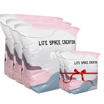 ⏰⌛Buy 5 Get 5 Free🧳No‑Pump Vacuum Storage Bags – Press & Seal, No Pump Needed. Saves 80% Space, Keeps Clothes Dry & Dust‑Free