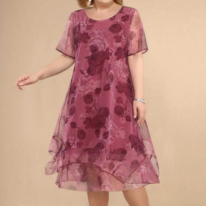 Women's Elegant Casual Lightweight Printed Dress
