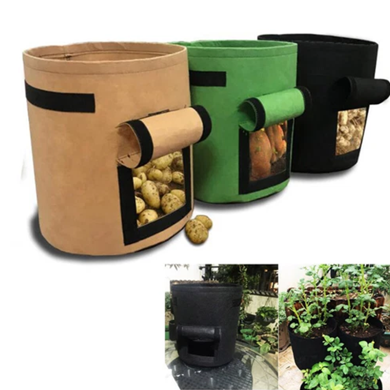 Buy 2 Get 1 Free 🚀Cloth crop planting bags with harvesting windows