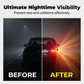 Solar-Powered LED Car Warning Light