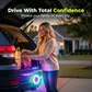 Solar-Powered LED Car Warning Light