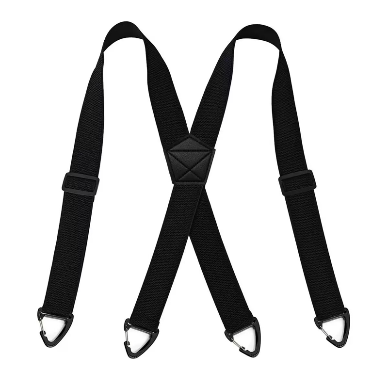 📢📢High elasticity Men's X-Back Suspenders with Hook Clips