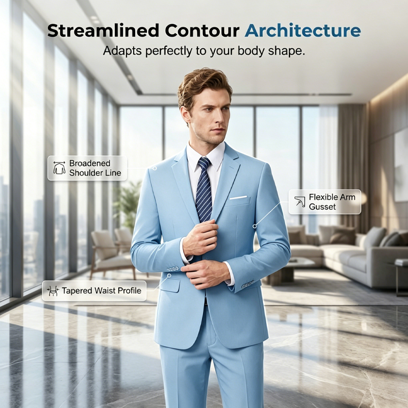 ✨👔50% OFF! 🔥Men's 2-piece modern fit business suit set
