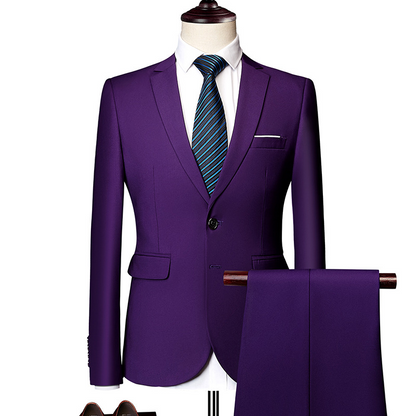 ✨👔50% OFF! 🔥Men's 2-piece modern fit business suit set