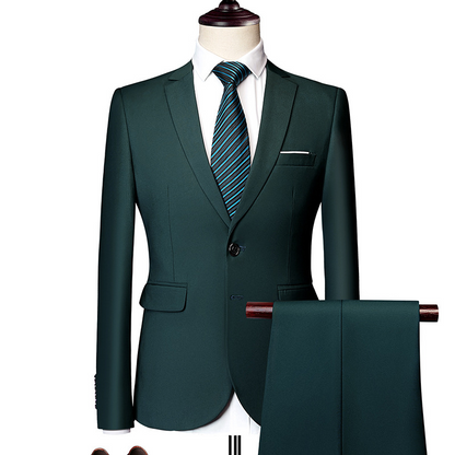 ✨👔50% OFF! 🔥Men's 2-piece modern fit business suit set
