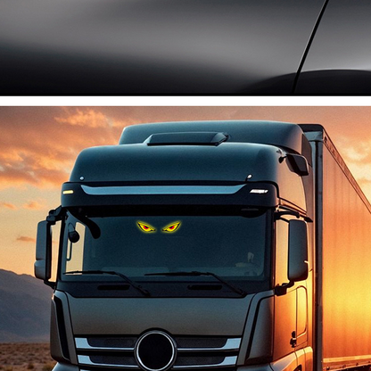 Solar Powered Devil's Eye LED Car Warning Light