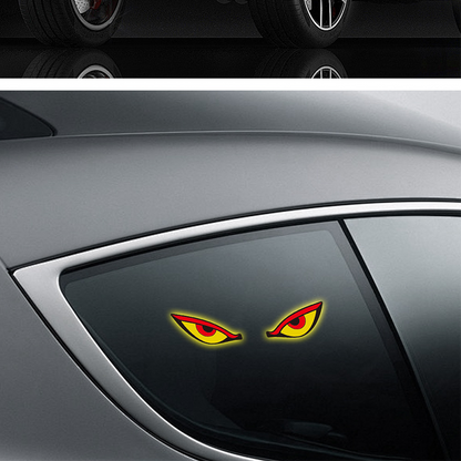 Solar Powered Devil's Eye LED Car Warning Light