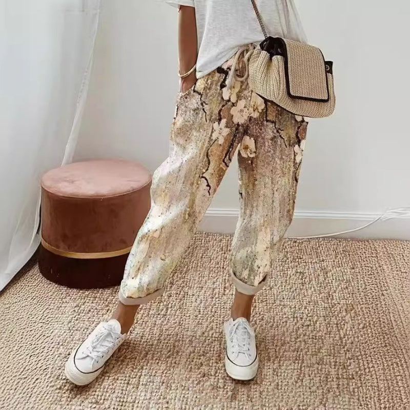🔥Hot Sale Offers-Women's Printed Multicolor Casual Pants