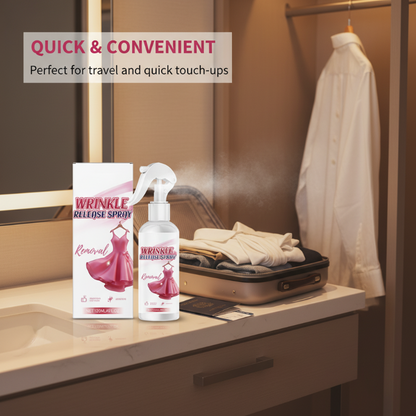 ⏰🔥LIMITED-TIME OFFER! ⚡ Instant Static Guard & Wrinkle Release Spray – Smooth, Fresh & Ready to Wear ✨