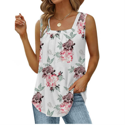 🎉 50% OFF! 🧊 Viral Square Neck Tank – Snatched Waist, Zero Bra Hassle ✨