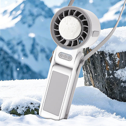 Foldable Handheld Fan with Cooling Plate