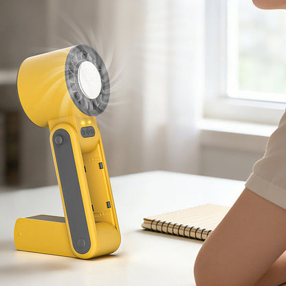 Foldable Handheld Fan with Cooling Plate