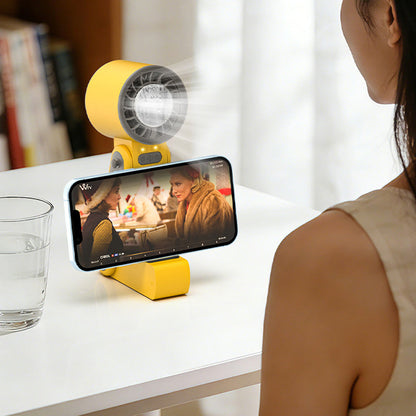 Foldable Handheld Fan with Cooling Plate
