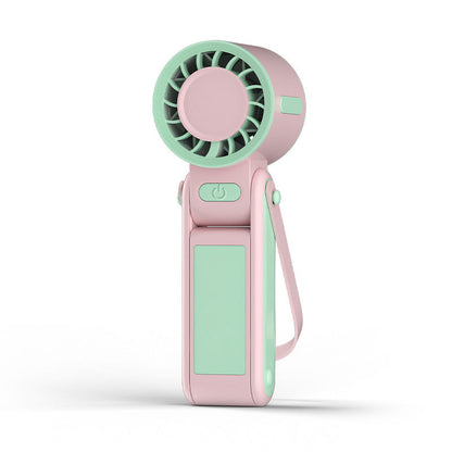 Foldable Handheld Fan with Cooling Plate