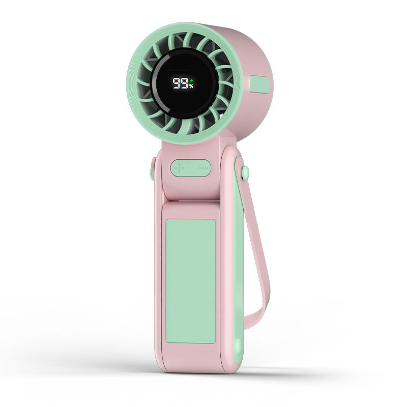 Foldable Handheld Fan with Cooling Plate