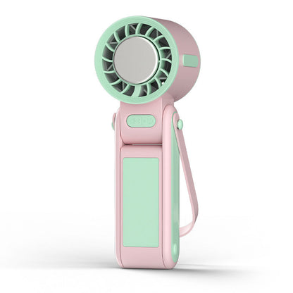 Foldable Handheld Fan with Cooling Plate