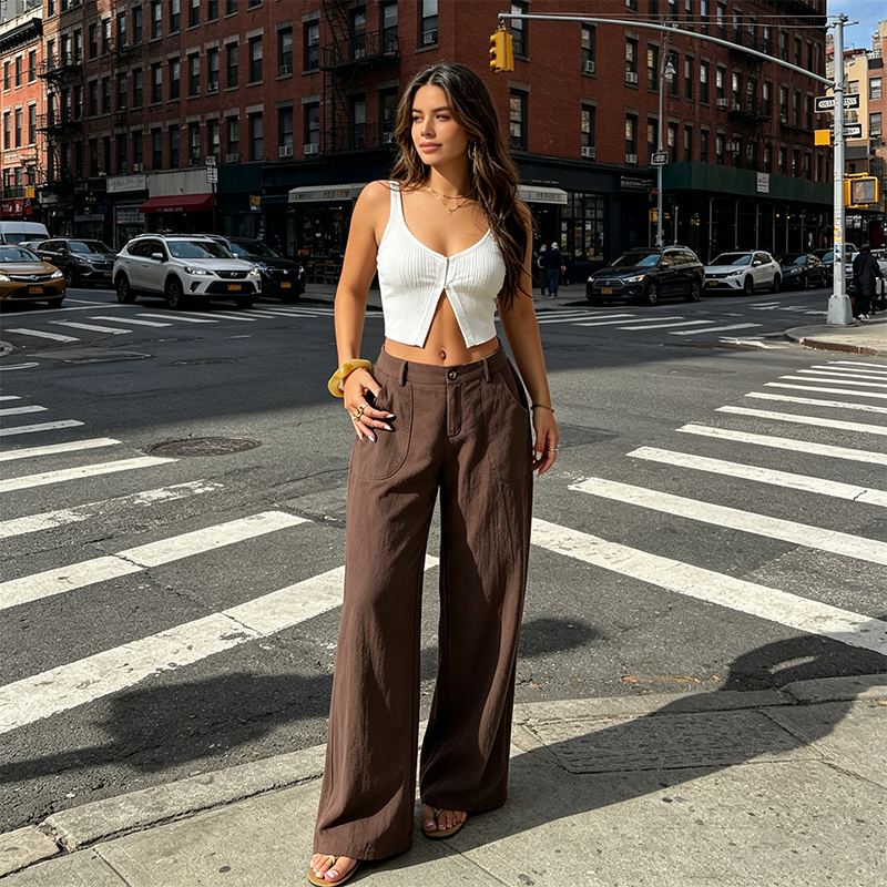 ✨ Women's High-Waist Wide-Leg Trousers