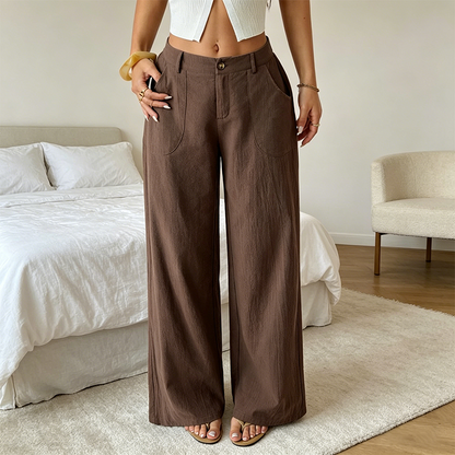 ✨ Women's High-Waist Wide-Leg Trousers