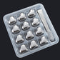 Heart-Shaped Stainless Steel Reusable Ice Cubes Set