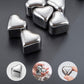 Heart-Shaped Stainless Steel Reusable Ice Cubes Set