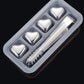 Heart-Shaped Stainless Steel Reusable Ice Cubes Set