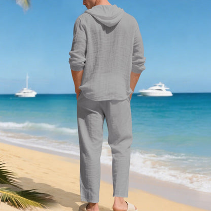 Breathable Linen Beachwear Outfit for Men