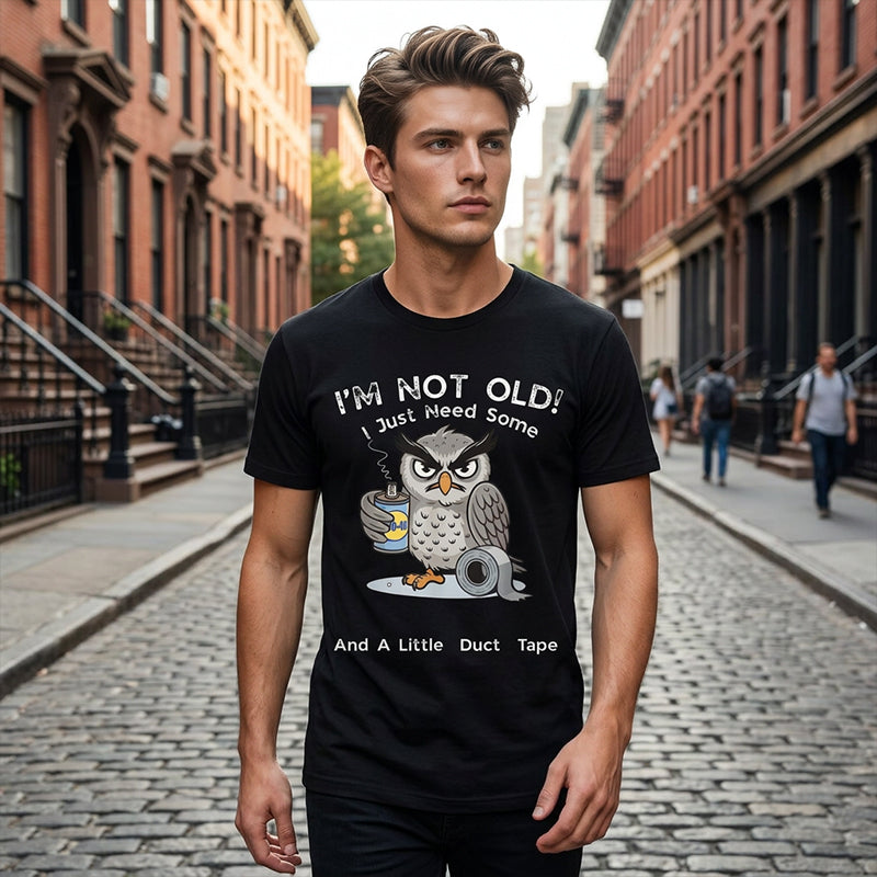 💞50K+ SOLD!🦉 Owl "I'm Not Old" Graphic T-Shirt