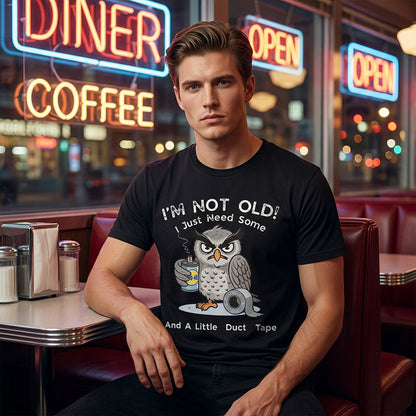 💞50K+ SOLD!🦉 Owl "I'm Not Old" Graphic T-Shirt