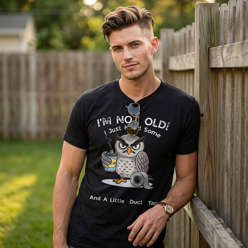 💞50K+ SOLD!🦉 Owl "I'm Not Old" Graphic T-Shirt
