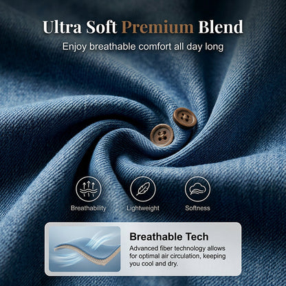 ⏰Women's Breathable Casual Denim Look Top