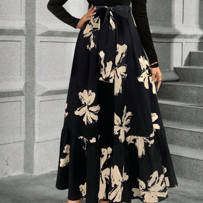 🌸Floral Long Sleeve A-Line Maxi Dress for Women💕