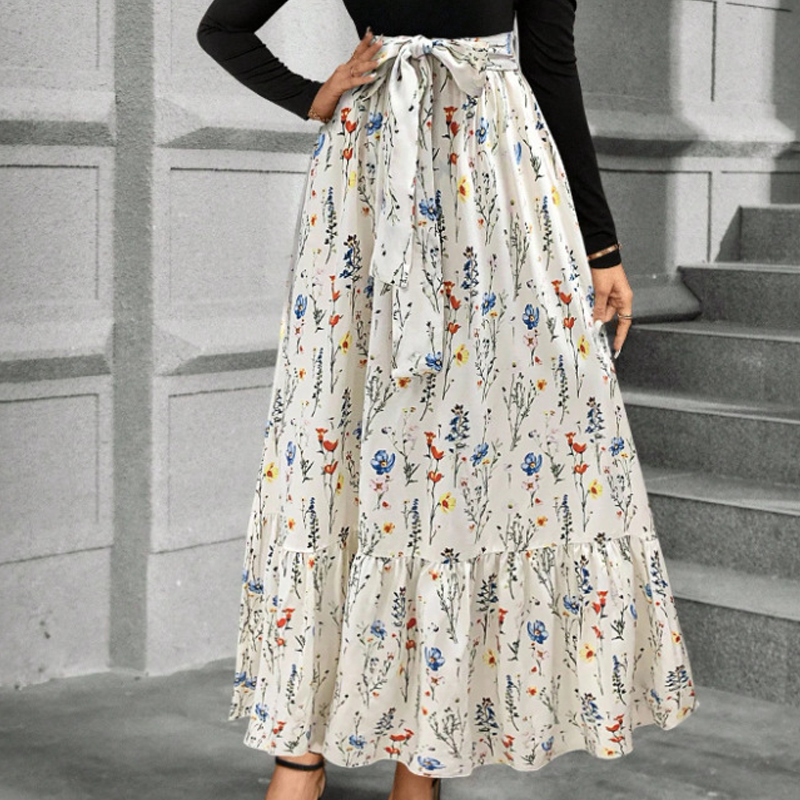 🌸Floral Long Sleeve A-Line Maxi Dress for Women💕