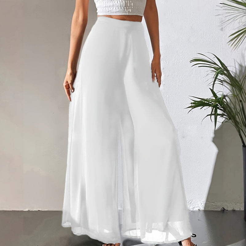 New Product Promotion 50%OFF⏰-Women's Flowy Chiffon Wide-Leg Pants