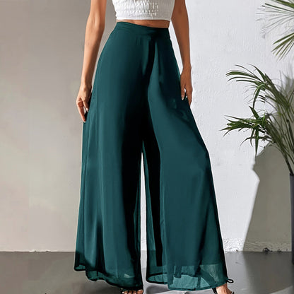 New Product Promotion 50%OFF⏰-Women's Flowy Chiffon Wide-Leg Pants