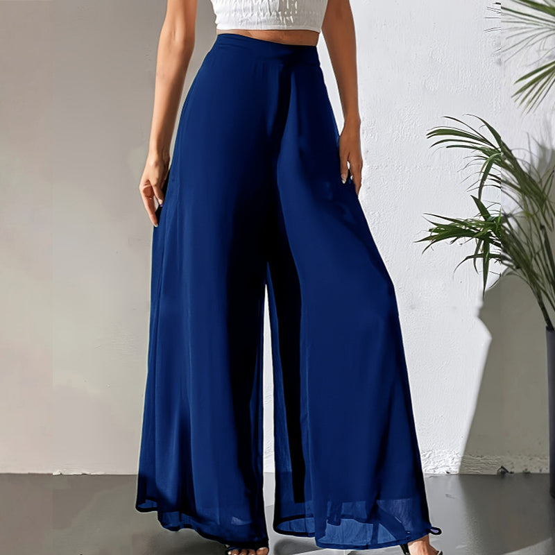 New Product Promotion 50%OFF⏰-Women's Flowy Chiffon Wide-Leg Pants