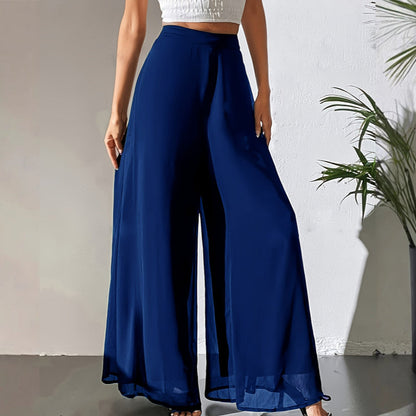New Product Promotion 50%OFF⏰-Women's Flowy Chiffon Wide-Leg Pants