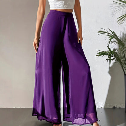 New Product Promotion 50%OFF⏰-Women's Flowy Chiffon Wide-Leg Pants