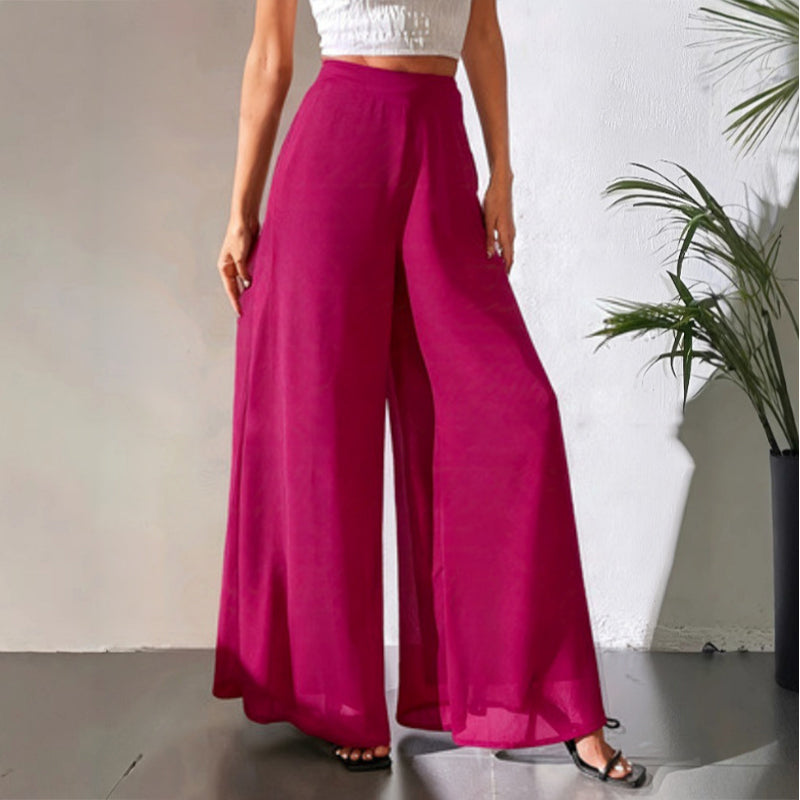 New Product Promotion 50%OFF⏰-Women's Flowy Chiffon Wide-Leg Pants