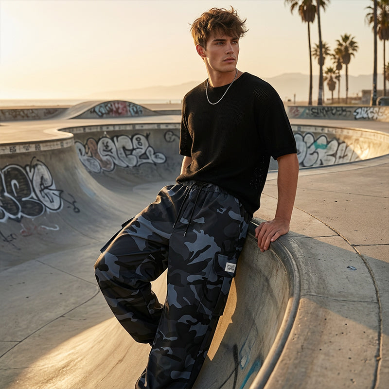 👖 LIMITED-TIME 50% OFF! 😎 Men’s Casual Camouflage Pants – Elastic Waist, Cargo Pockets, Jogger Cuffs 🪂