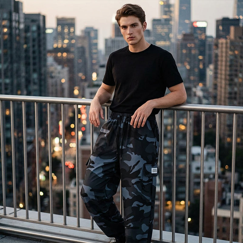 👖 LIMITED-TIME 50% OFF! 😎 Men’s Casual Camouflage Pants – Elastic Waist, Cargo Pockets, Jogger Cuffs 🪂