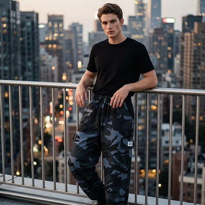 👖 LIMITED-TIME 50% OFF! 😎 Men’s Casual Camouflage Pants – Elastic Waist, Cargo Pockets, Jogger Cuffs 🪂