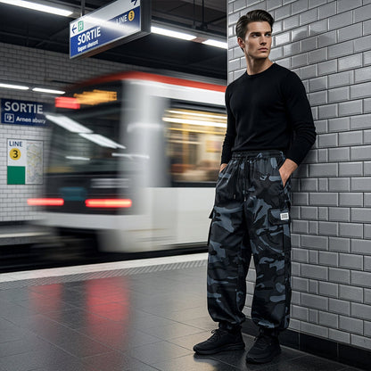 👖 LIMITED-TIME 50% OFF! 😎 Men’s Casual Camouflage Pants – Elastic Waist, Cargo Pockets, Jogger Cuffs 🪂