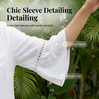 🔥Limited-time offer-Women's Summer V-Neck Jumpsuit with Bell Sleeves
