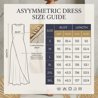 ⌛Limited-Time Offer-Chic Asymmetrical Sleeveless Maxi Dress