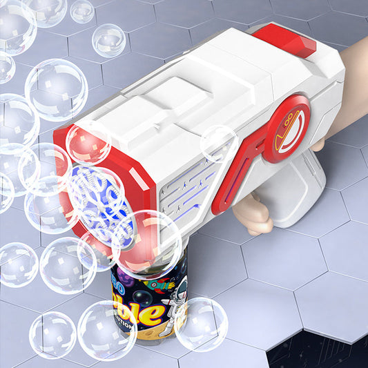 Electric Astronaut Bubble Gun with LED Lights