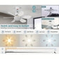 ⏳LAST DAY SALE 49% OFF🔥40W LED Ceiling Fan Light – 20.5” Ultra-Quiet with Remote 🎯 | E27 + FREE B22 Adapter 🔌 | For Bedroom 😴, Kitchen 👩‍🍳 & Garage 🛠️ – UK Ready! 🇬🇧
