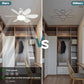 ⏳LAST DAY SALE 49% OFF🔥40W LED Ceiling Fan Light – 20.5” Ultra-Quiet with Remote 🎯 | E27 + FREE B22 Adapter 🔌 | For Bedroom 😴, Kitchen 👩‍🍳 & Garage 🛠️ – UK Ready! 🇬🇧