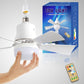 ⏳LAST DAY SALE 49% OFF🔥40W LED Ceiling Fan Light – 20.5” Ultra-Quiet with Remote 🎯 | E27 + FREE B22 Adapter 🔌 | For Bedroom 😴, Kitchen 👩‍🍳 & Garage 🛠️ – UK Ready! 🇬🇧